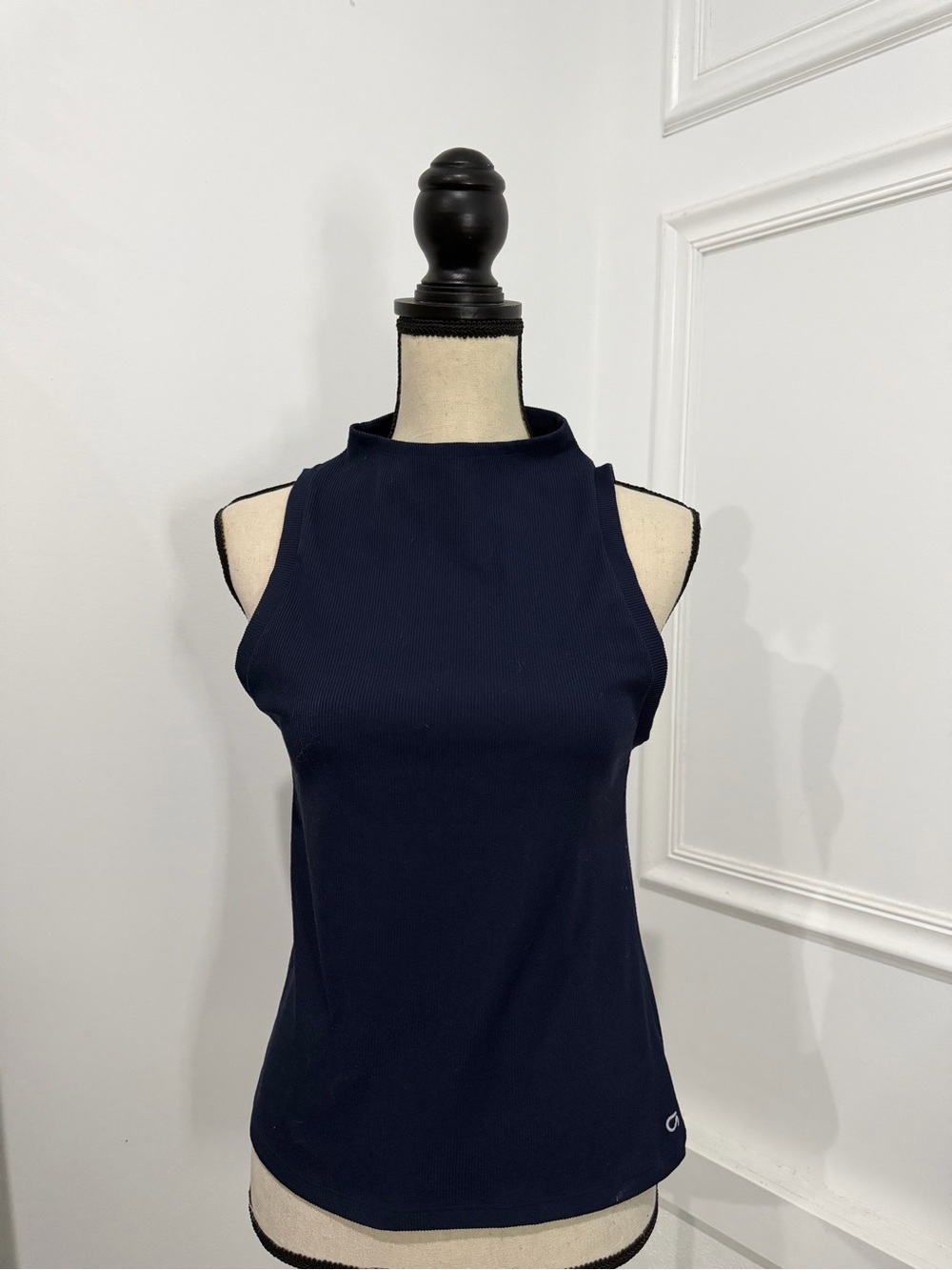 GAP Navy High-Neck Ribbed Tank